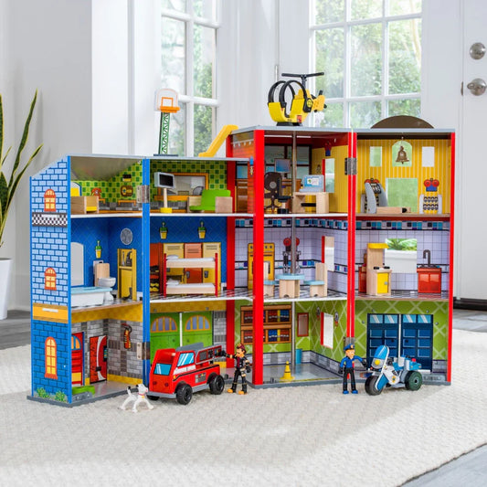 KidKraft Everyday Heroes Wooden Playset image 0
