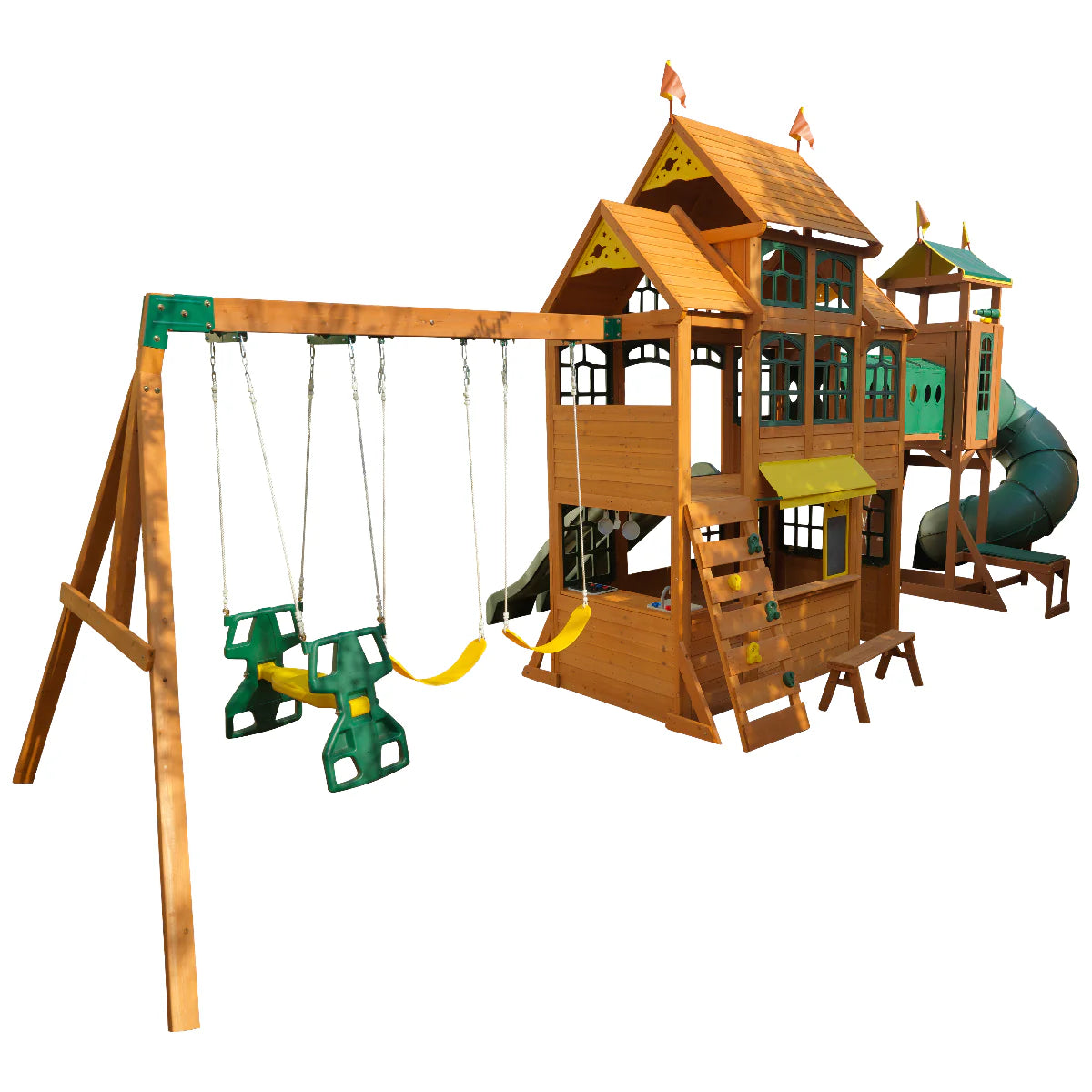 Kidkraft Bear Cave Lodge outdoor play set image 1