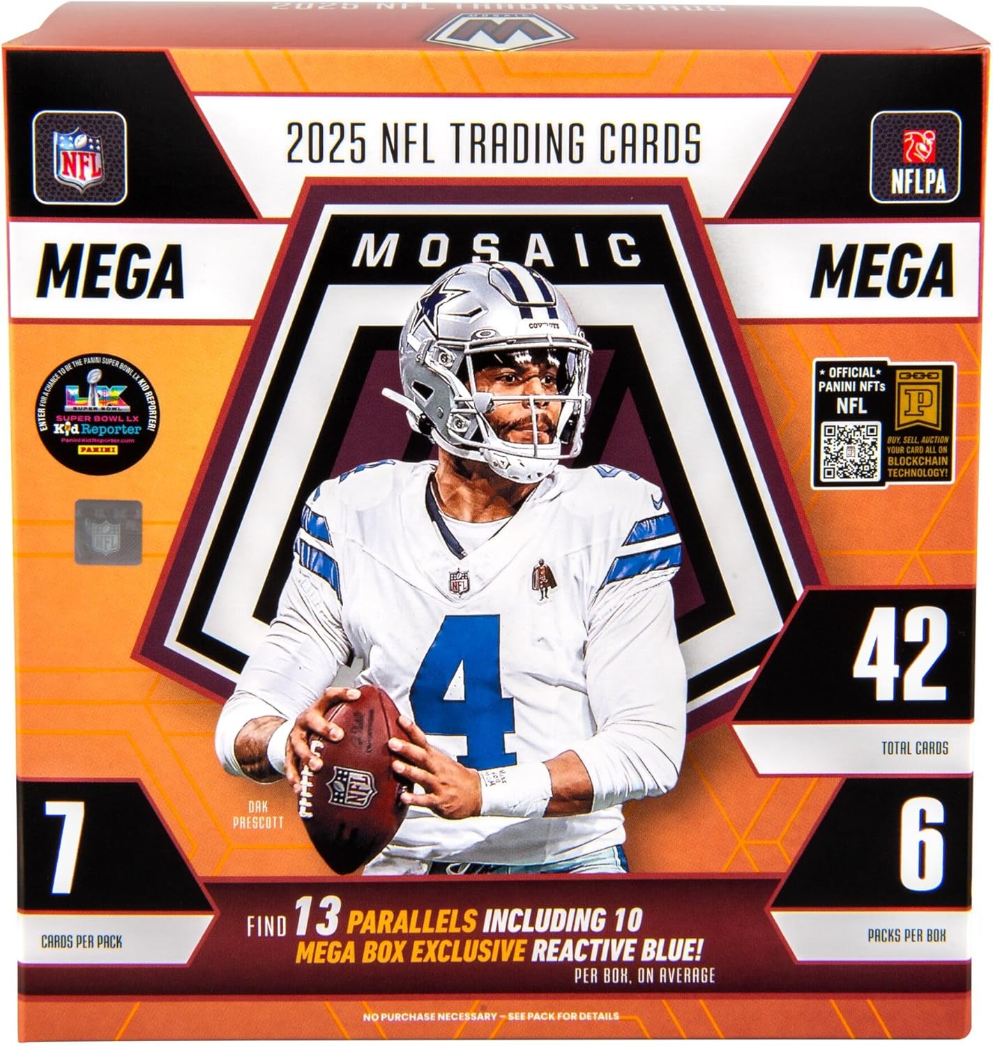 Panini 2025 Mosaic Football Mega Box image 1