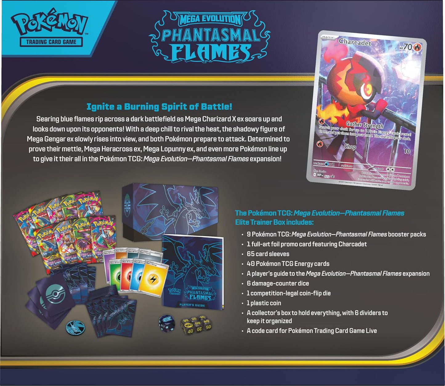 Pokémon TCG: Mega Evolution Phantasmal Flames Elite Trainer Box image 3