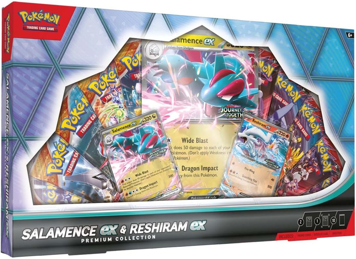 Pokémon TCG Salamence ex & Reshiram ex Premium Collection Box image 0